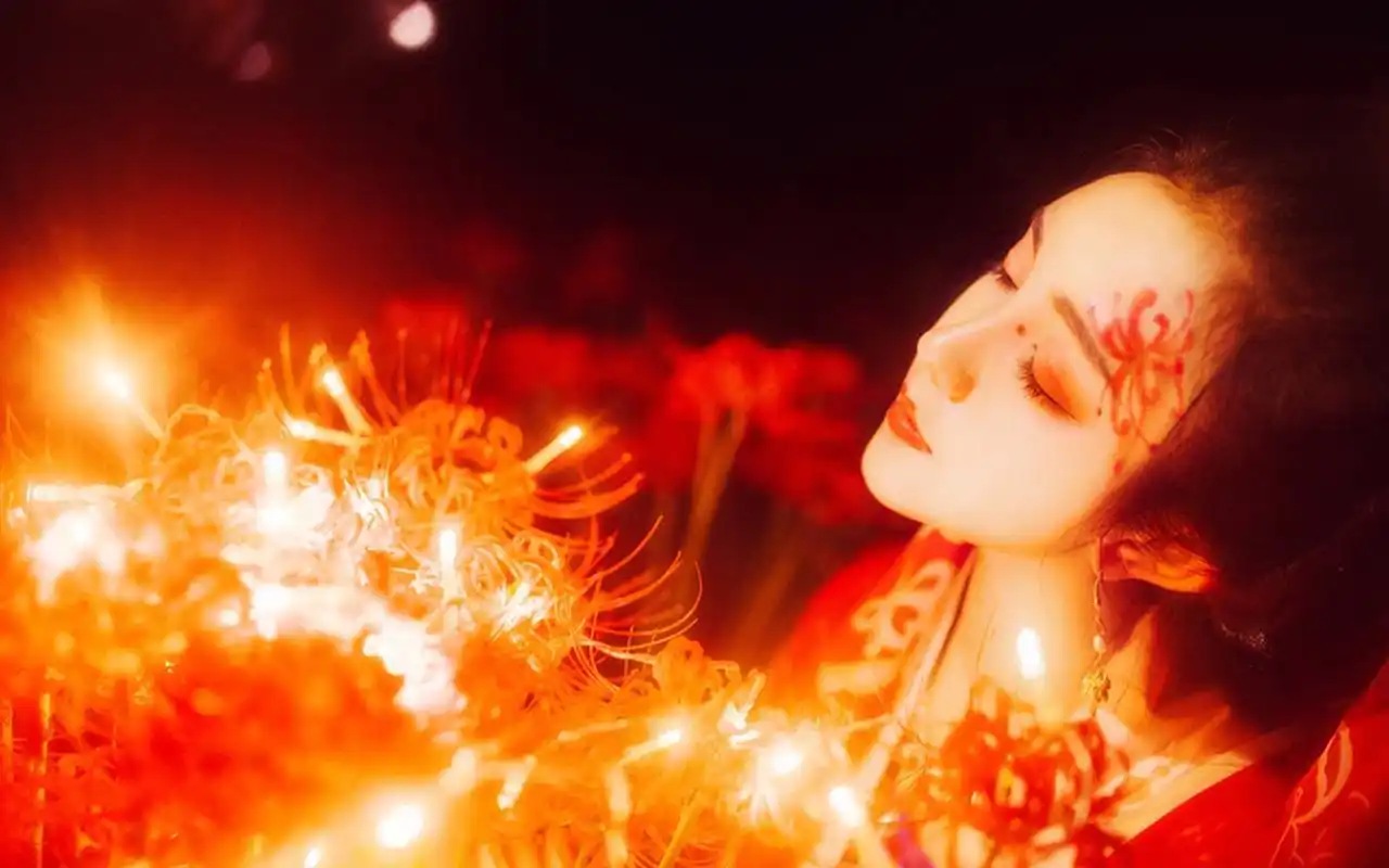 古风美人美艳红妆写真图片桌面壁纸高清大图预览1920x1200_美女壁纸