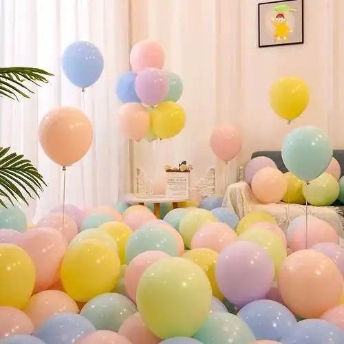 加厚儿童生日汽球多款派对装扮拱门彩色气球宝宝周岁装饰场景布置