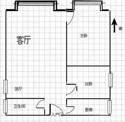 13街区两室一厅简单装修