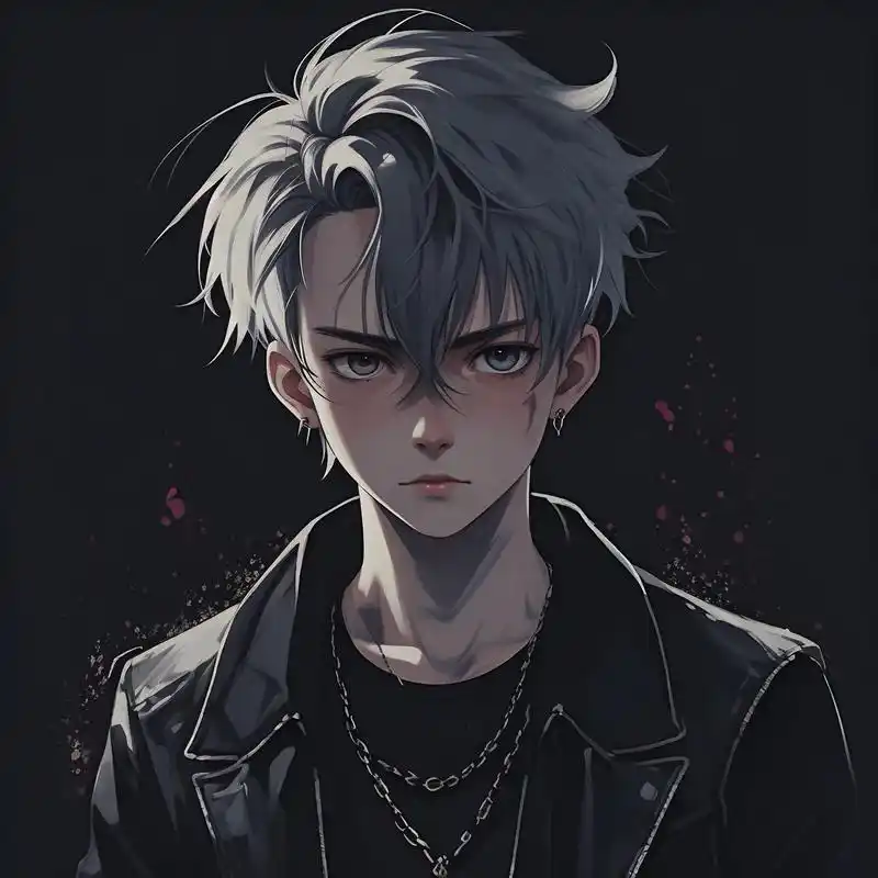 94暗黑哥特风病娇男头像94