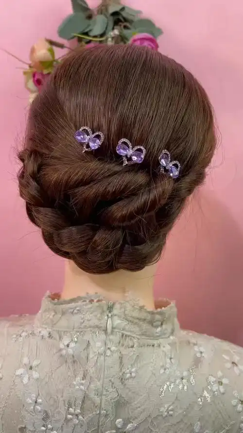 贵妇旗袍盘 #盘发 #盘发教程-时尚视频-搜狐视频