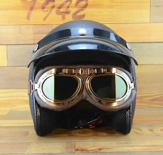 【户外京选】户外护目镜经典复古透明护目镜摩托车户外风镜二战飞行员