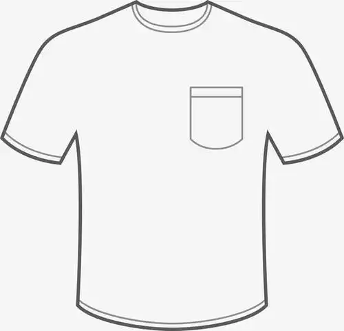 带拉链的短袖简笔画