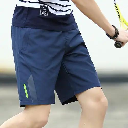 休闲短裤男宽松潮5分马裤7夏季外穿速干沙滩运动五分裤男士大裤衩