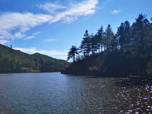 江西宜春,明月山,月亮湖景区!