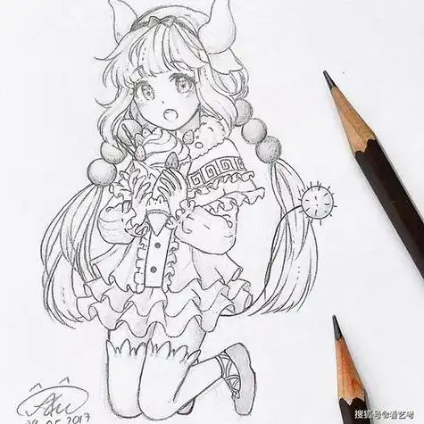 漫画图片女生铅笔画 漫画图片女生铅笔画法