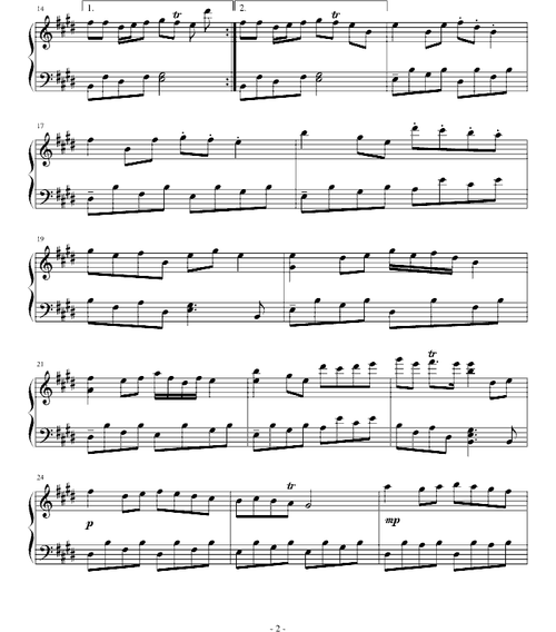 乐谱吧——【钢琴谱】郊游