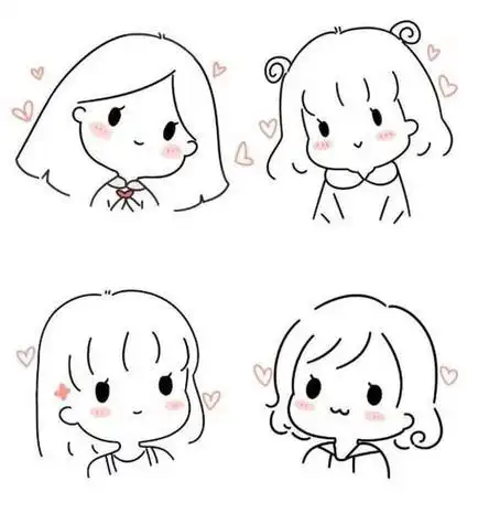 格格可爱小狗简笔画漫画卡通人物简笔画简单画法卡通人物皮卡丘简笔画