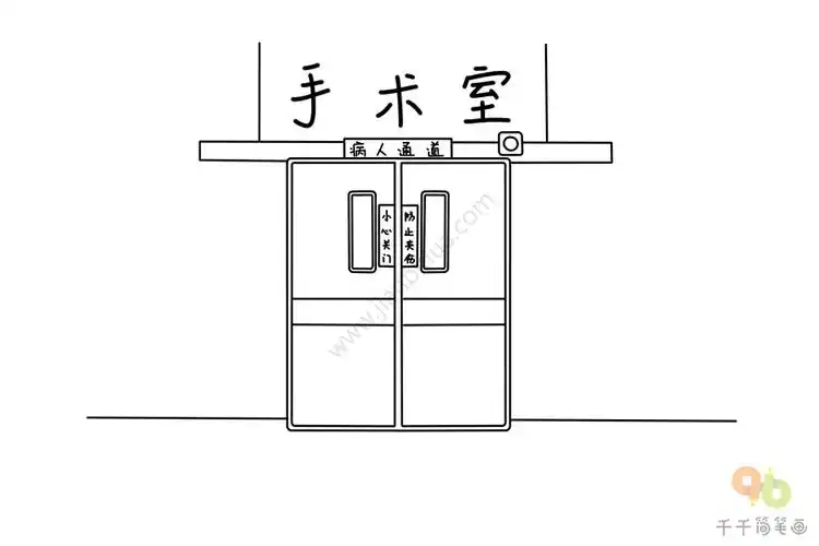 医院手术室简笔画