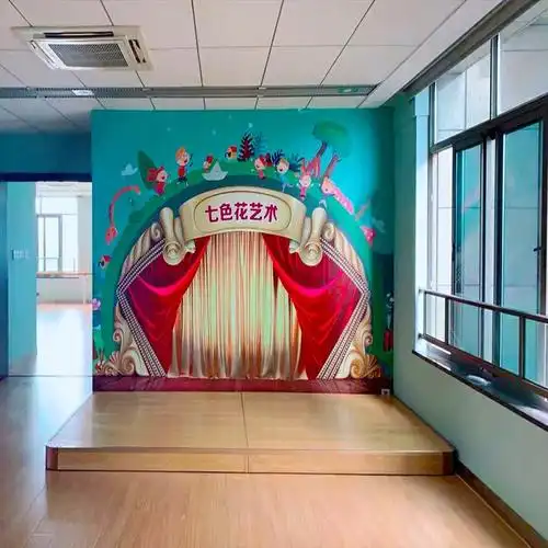 小舞台可移动简易小讲台培训班用直播间站台长方形演讲发言台实木