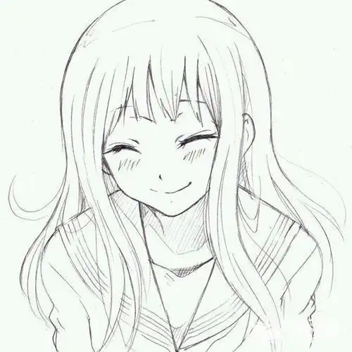 女生的漫画素描
