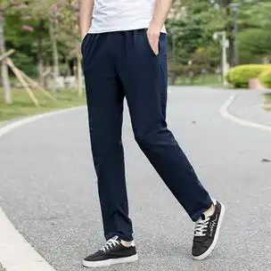 bzdr 夏季纯棉校服裤子高中两条杠藏蓝色薄款运动双杠白边初中校裤