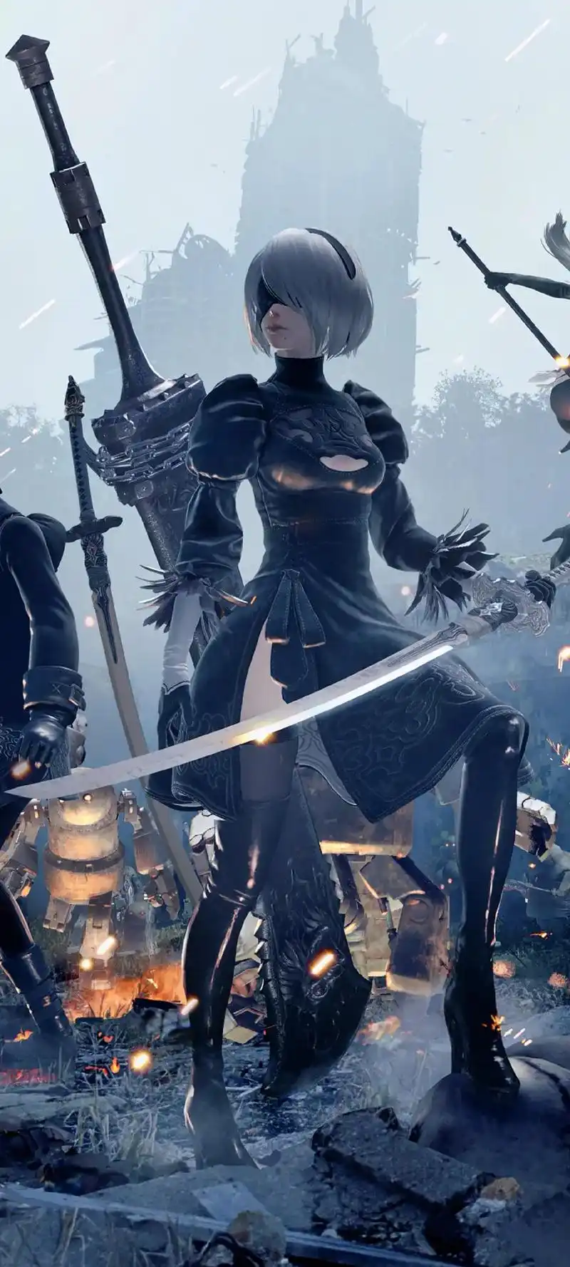 尼尔机械纪元.#cg #壁纸 #大长腿 #女神 #动漫  - 抖音