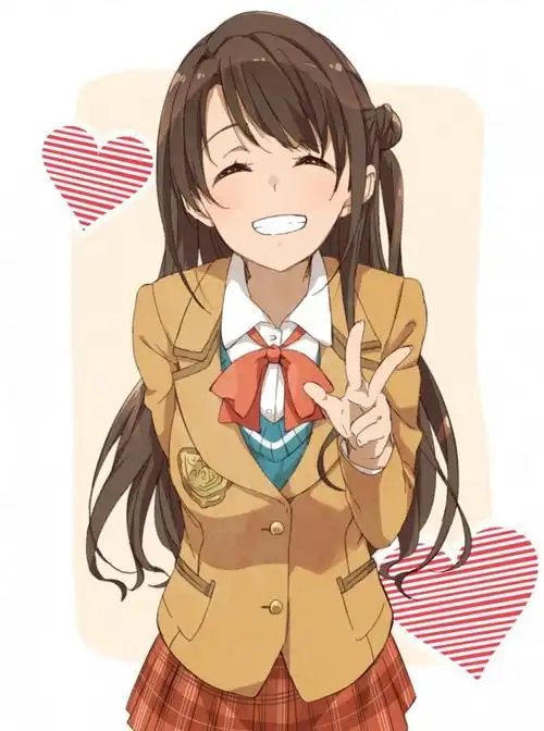 微笑的动漫女孩15p