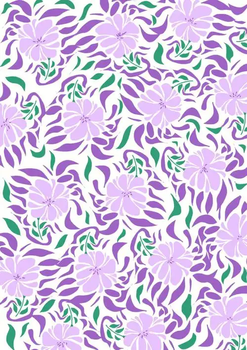 第33期原创图案壁纸印花紫色