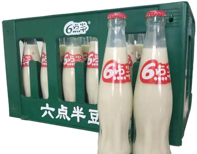 六点半238ml*24玻璃瓶豆奶酒水饮料原磨豆浆直销厂价批发招商食品
