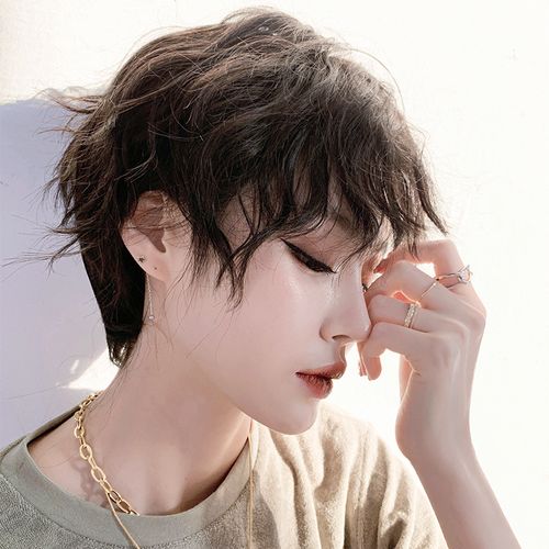 假发女漫真短发锡纸烫明星同款全头套自然蓬松中性整顶头套可批发