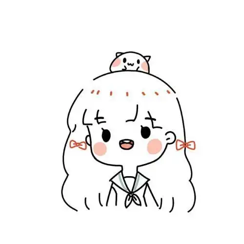 可爱手绘情侣头像一男一女清新简约这样的简约才最受欢迎