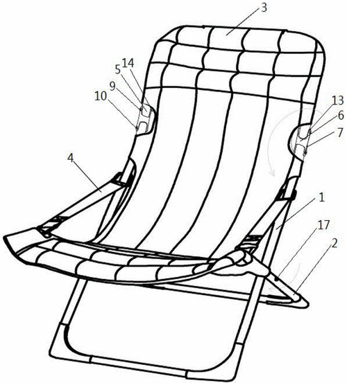 一种可折叠的躺椅的制作方法