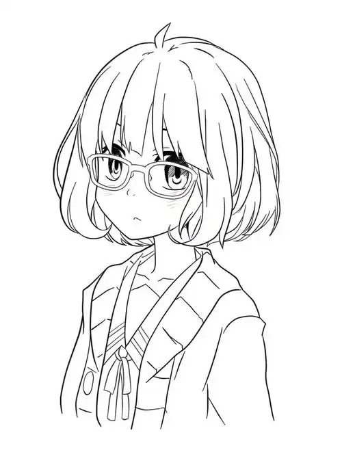 动漫线稿合集下载萌女群清新唯美人体pose线稿古风厚涂卡通水彩美少女