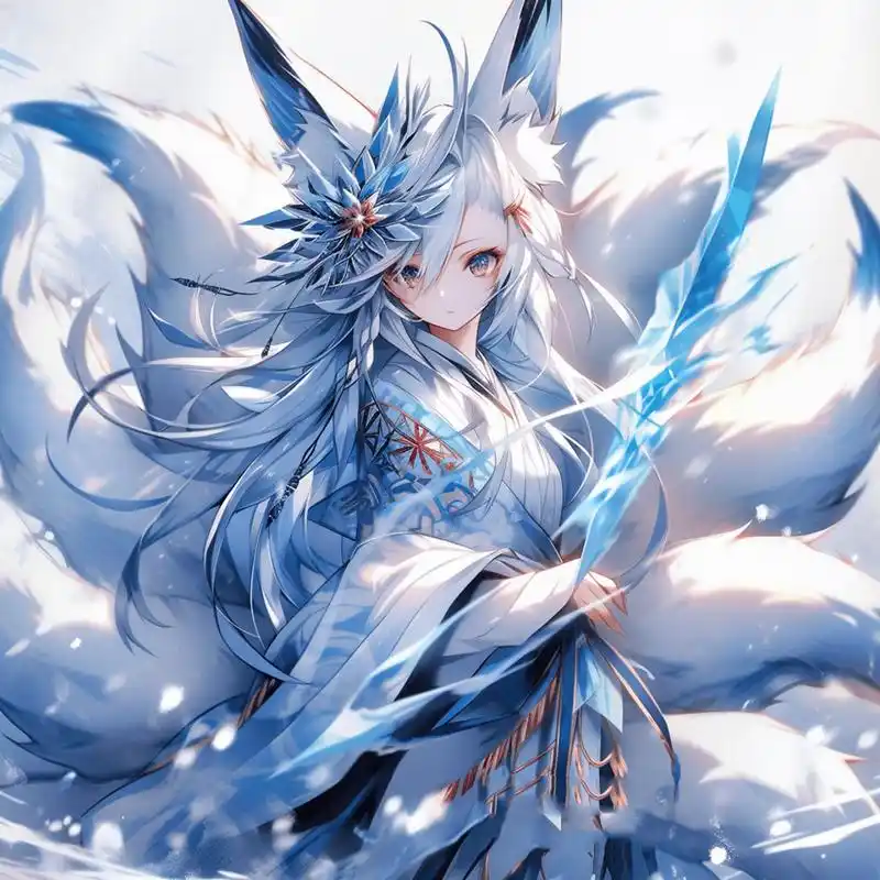 这么美的九尾狐女孩,你爱吗?|女生头像