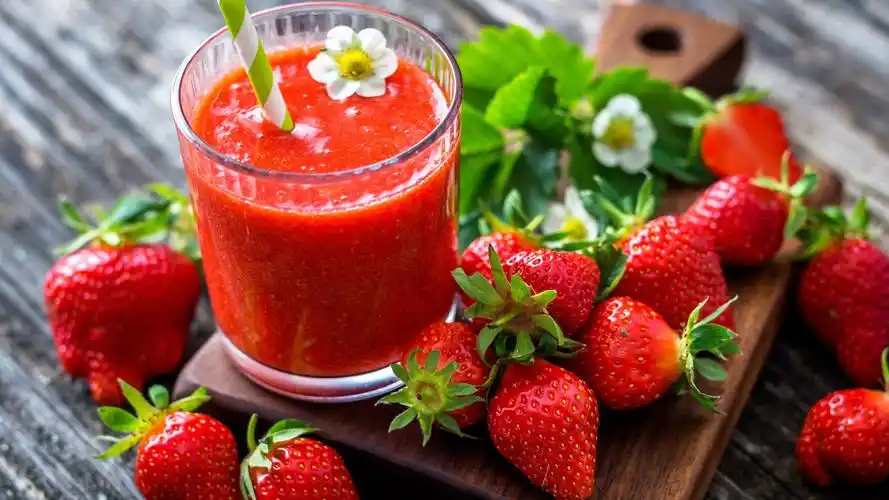 壁纸 草莓,果汁,水果饮料 3840x2160 uhd 4k 高清壁纸, 图片, 照片