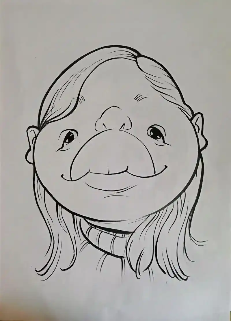 练习………#简笔画 #哈哈哈哈娱乐一下 #漫画肖像 ##传递 - 抖音