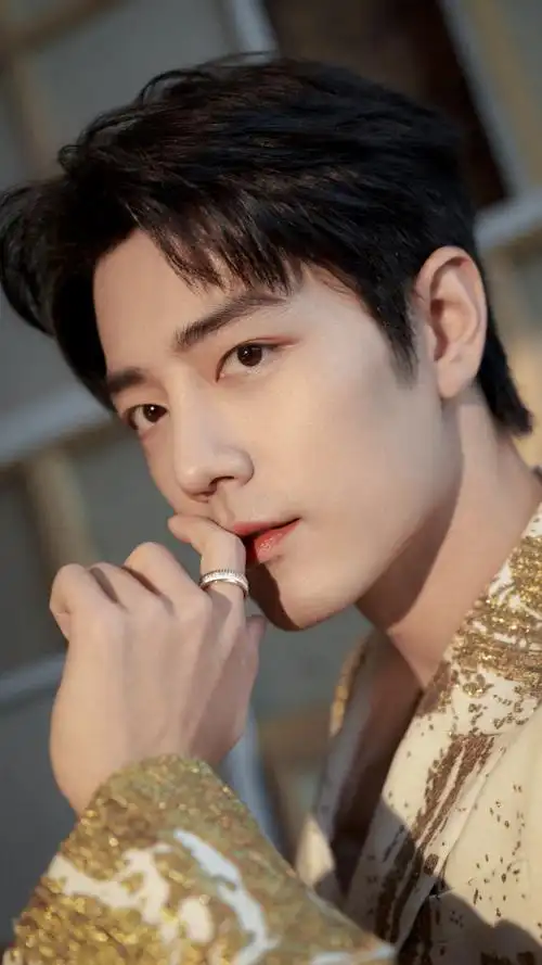 鎏金系白马王子 9007|肖战#什刹海f3##肖战深v真空西装