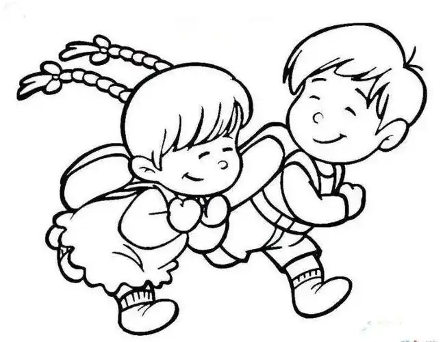 跑步运动简笔画 运动人物