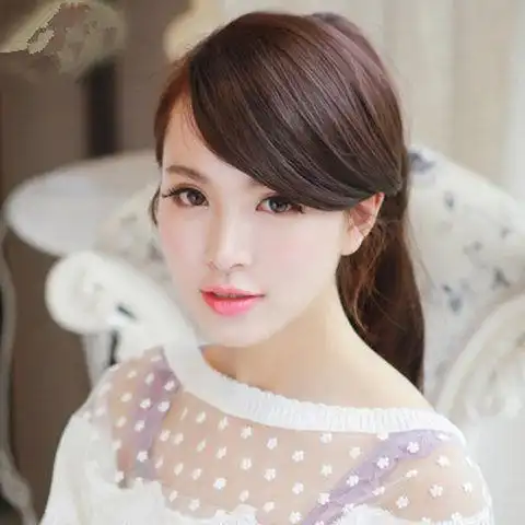 假发女刘海片斜刘海假发片气质修脸偏分刘海自然轻薄遮白发假头帘