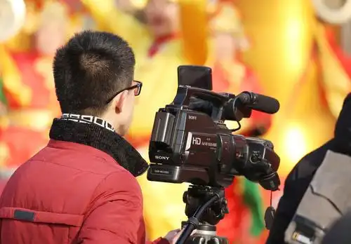 工作中的摄像