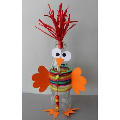 包邮废物利用手工制作作业环保创意美劳变废为宝塑料瓶动物小鸡