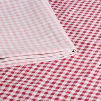 韩风chic少女心粉色格子可爱甜美拍摄背景布桌布房间装饰红格子布 粉