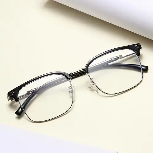 复古眉线框近视眼镜男可配度数韩版潮防辐射抗蓝光平光变色护眼睛