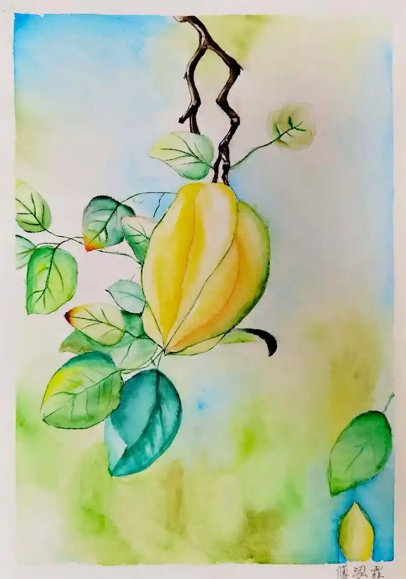 画画 #图文伙伴计划 #水彩绘画#果 - 抖音