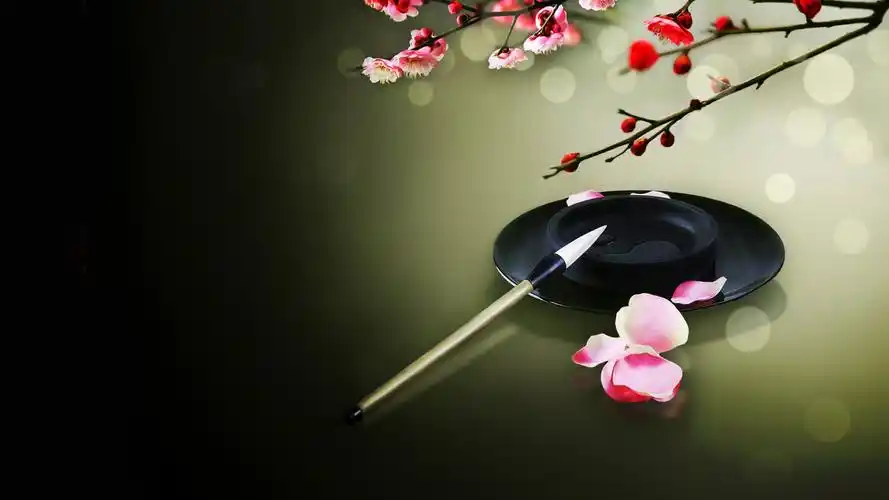 好看墨绿色电脑桌面壁纸