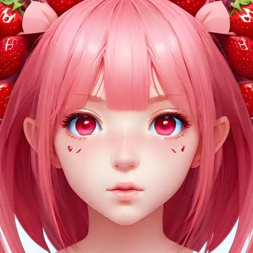 少女心草莓粉色系头像萌萌哒