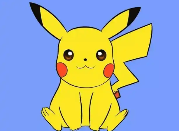 皮卡丘简笔画最萌彩色纸盘画 简笔画图片大全-蒲城教育文学网