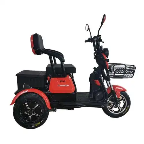 外贸出口3-wheel 三人电动踏板车老年人残疾人代步车电动三轮车