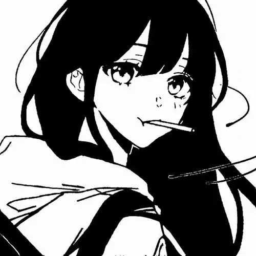 黑白动漫女头 爱