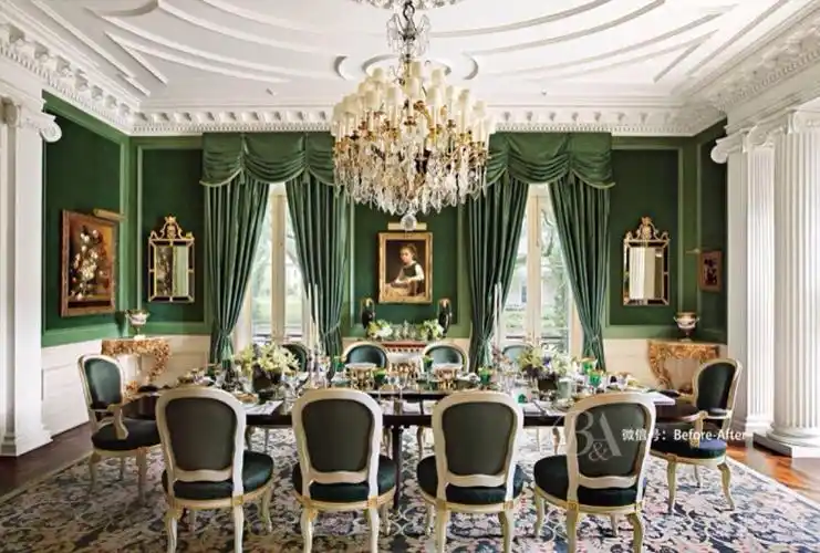 法式宫廷风格带有与生俱来的贵族宫廷色彩,奢华的金色,浓郁的油画