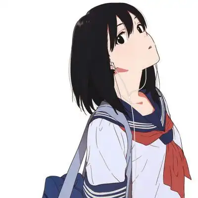 棕色头发女生动漫头像