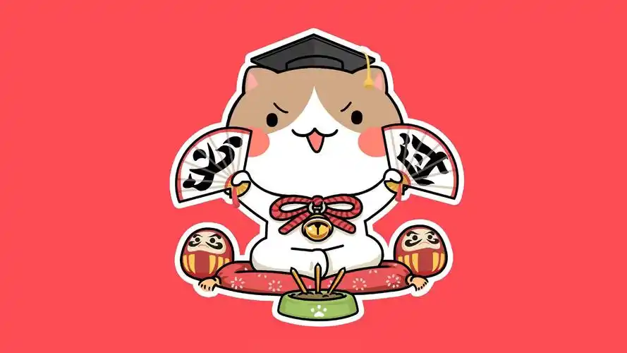 可爱萌系猫咪卡通桌面壁纸