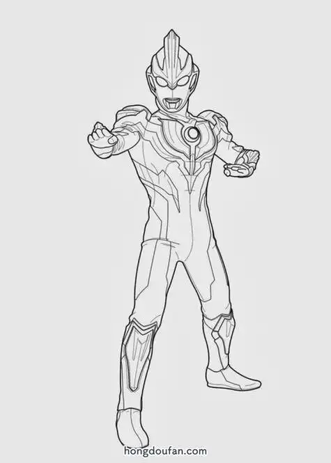 银河奥特曼简笔画图片大全,一步一步画银河奥特曼简笔画_竞价网