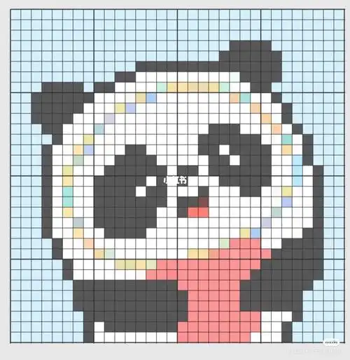 冰墩墩3232像素图