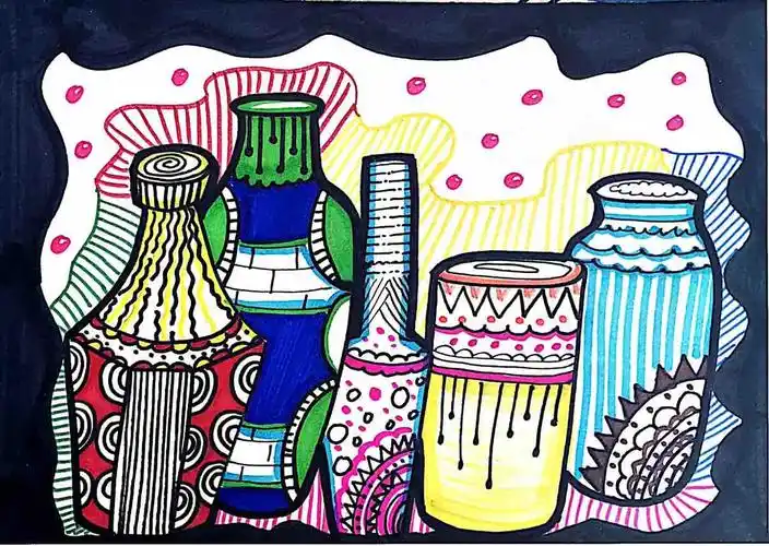 小一课堂 第九周《彩色写生创意线描画》