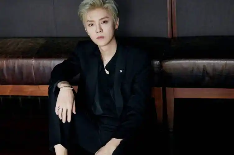 鹿晗gucci品牌发布会造型,银发配黑色西装红色领结,超帅超贵气_感觉