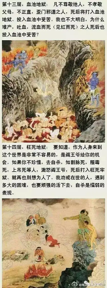 图解十八层地狱,看你还敢不敢做坏事