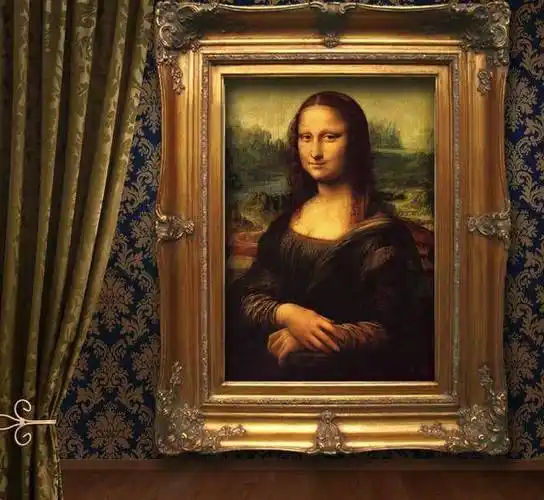 比如他的《蒙娜丽莎》收藏在卢浮宫.达.