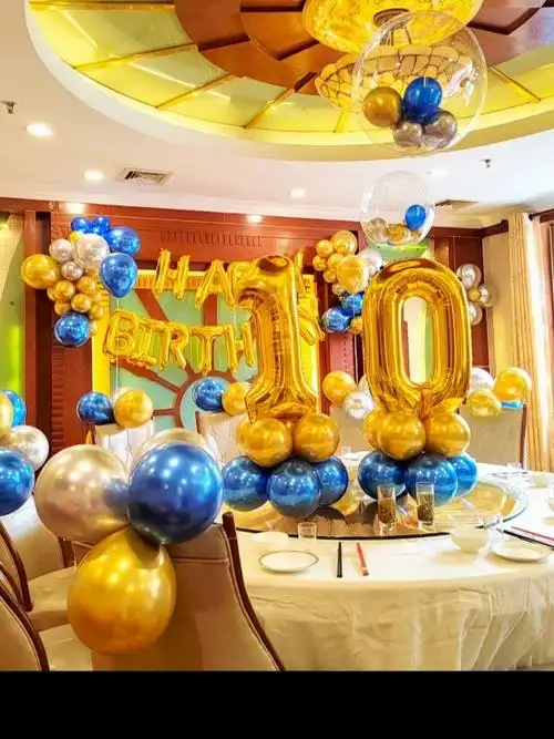 餐厅生日布置#邵阳包厢生日惊喜布置#邵阳燕子气球布置#邵阳气球派对